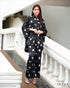 Printed Top & Wide-Leg Pant Set 61241